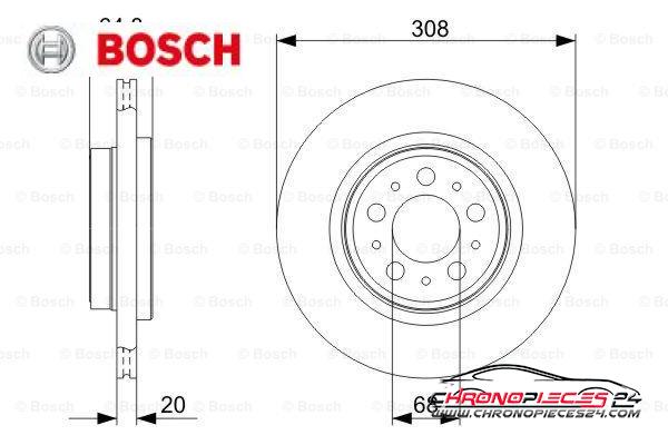 Achat de BOSCH 0 986 479 320 Disque de frein pas chères