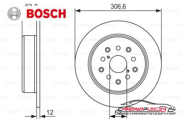 Achat de BOSCH 0 986 479 339 Disque de frein pas chères