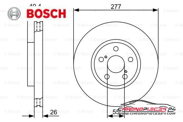 Achat de BOSCH 0 986 479 340 Disque de frein pas chères