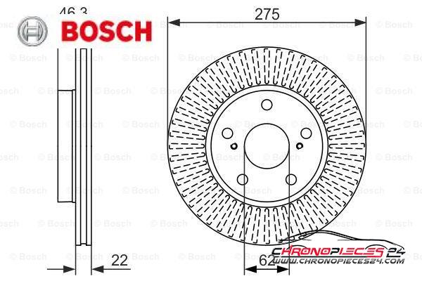 Achat de BOSCH 0 986 479 341 Disque de frein pas chères