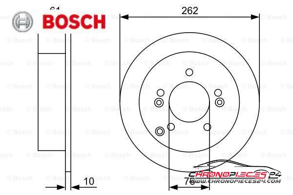 Achat de BOSCH 0 986 479 345 Disque de frein pas chères