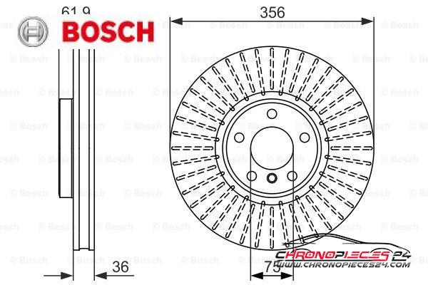 Achat de BOSCH 0 986 479 349 Disque de frein pas chères