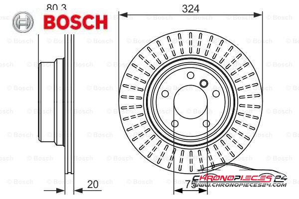 Achat de BOSCH 0 986 479 350 Disque de frein pas chères