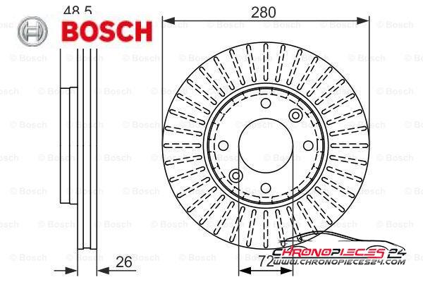 Achat de BOSCH 0 986 479 353 Disque de frein pas chères