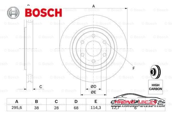 Achat de BOSCH 0 986 479 356 Disque de frein pas chères