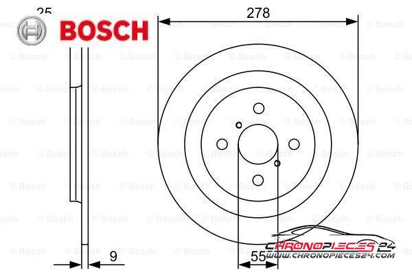 Achat de BOSCH 0 986 479 360 Disque de frein pas chères