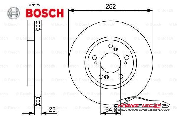 Achat de BOSCH 0 986 479 365 Disque de frein pas chères