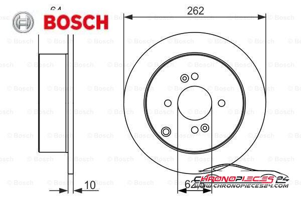 Achat de BOSCH 0 986 479 371 Disque de frein pas chères