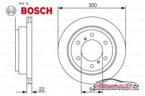 Achat de BOSCH 0 986 479 373 Disque de frein pas chères