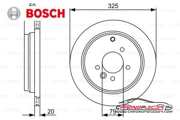 Achat de BOSCH 0 986 479 375 Disque de frein pas chères