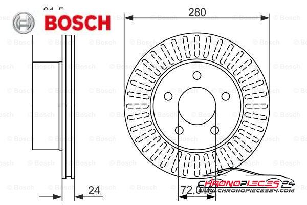 Achat de BOSCH 0 986 479 386 Disque de frein pas chères