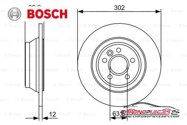 Achat de BOSCH 0 986 479 396 Disque de frein pas chères