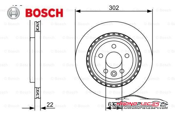 Achat de BOSCH 0 986 479 398 Disque de frein pas chères