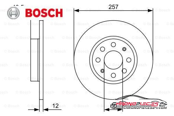 Achat de BOSCH 0 986 479 402 Disque de frein pas chères