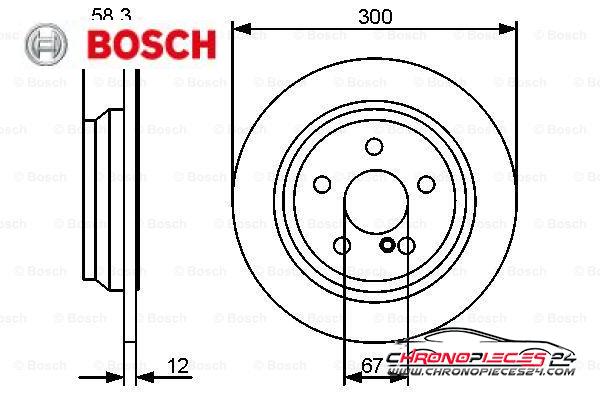 Achat de BOSCH 0 986 479 414 Disque de frein pas chères