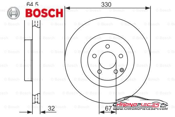 Achat de BOSCH 0 986 479 415 Disque de frein pas chères