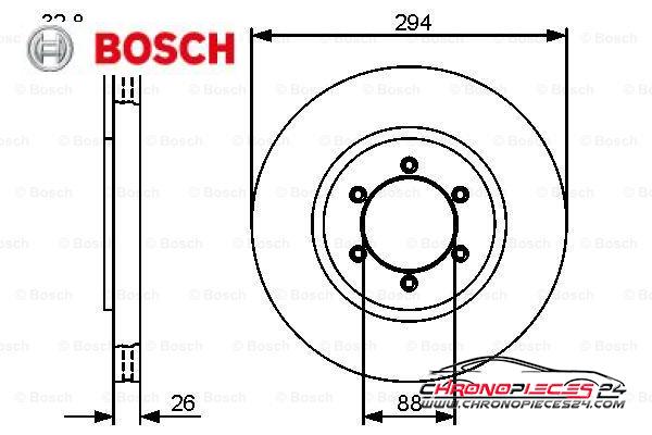 Achat de BOSCH 0 986 479 416 Disque de frein pas chères