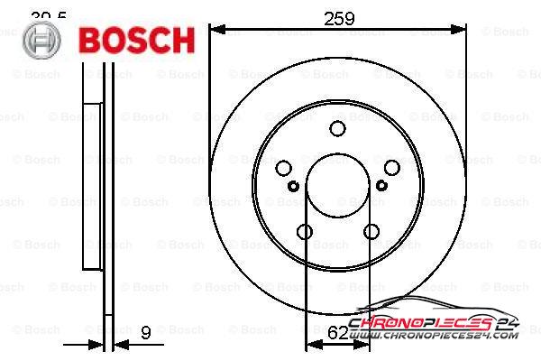 Achat de BOSCH 0 986 479 418 Disque de frein pas chères