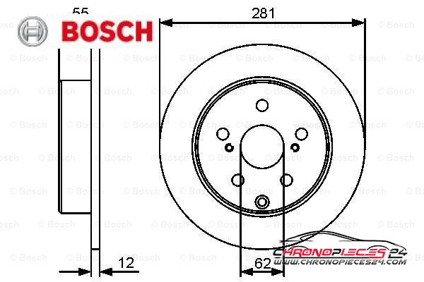 Achat de BOSCH 0 986 479 419 Disque de frein pas chères