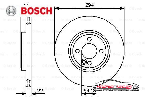 Achat de BOSCH 0 986 479 438 Disque de frein pas chères