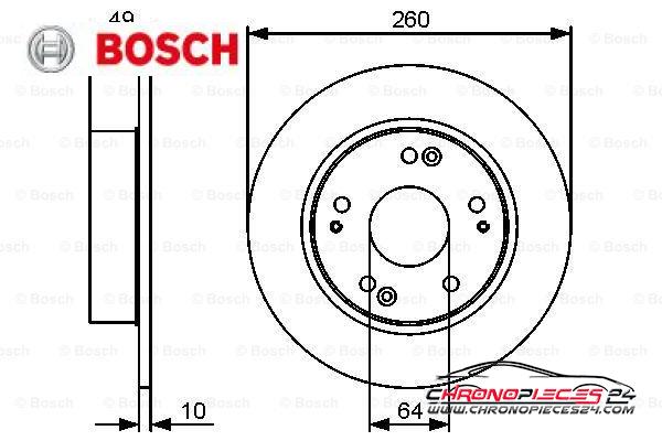 Achat de BOSCH 0 986 479 450 Disque de frein pas chères