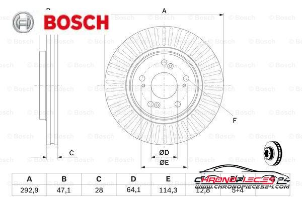 Achat de BOSCH 0 986 479 456 Disque de frein pas chères