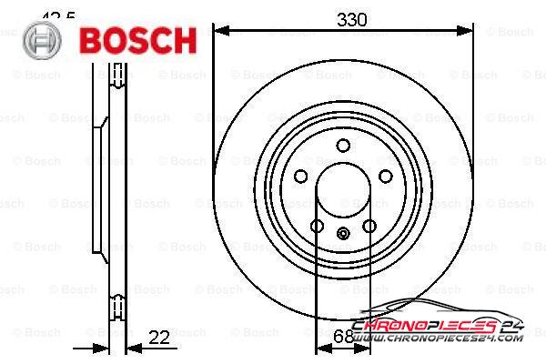 Achat de BOSCH 0 986 479 457 Disque de frein pas chères