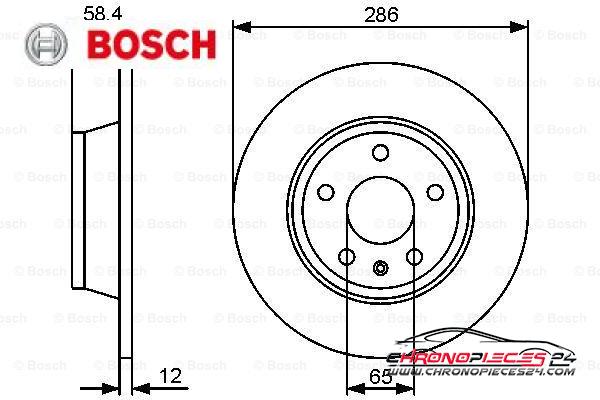 Achat de BOSCH 0 986 479 465 Disque de frein pas chères