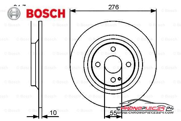 Achat de BOSCH 0 986 479 473 Disque de frein pas chères