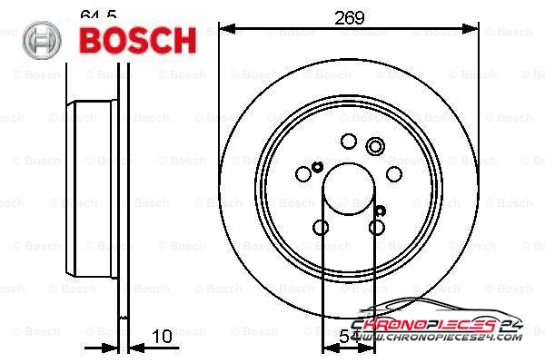 Achat de BOSCH 0 986 479 483 Disque de frein pas chères