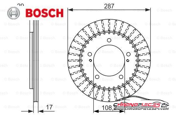 Achat de BOSCH 0 986 479 486 Disque de frein pas chères