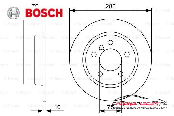 Achat de BOSCH 0 986 479 494 Disque de frein pas chères