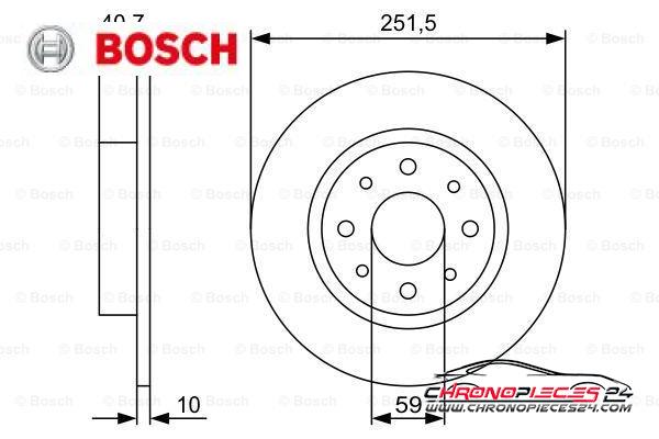 Achat de BOSCH 0 986 479 502 Disque de frein pas chères