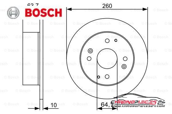 Achat de BOSCH 0 986 479 504 Disque de frein pas chères