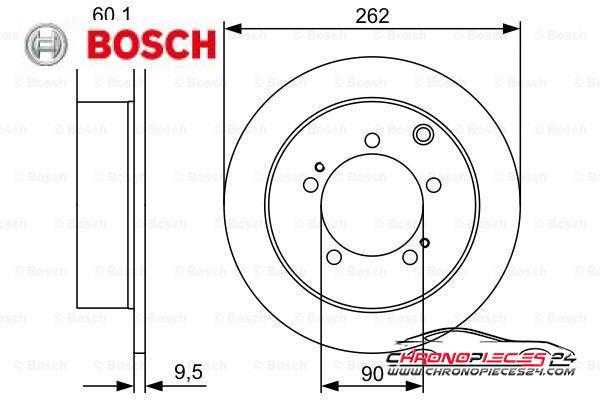 Achat de BOSCH 0 986 479 512 Disque de frein pas chères