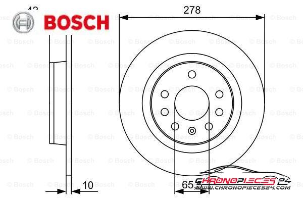 Achat de BOSCH 0 986 479 515 Disque de frein pas chères