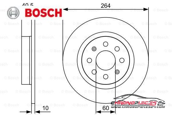 Achat de BOSCH 0 986 479 517 Disque de frein pas chères