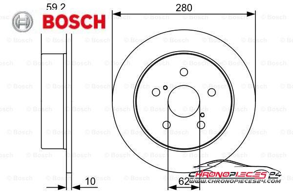 Achat de BOSCH 0 986 479 520 Disque de frein pas chères