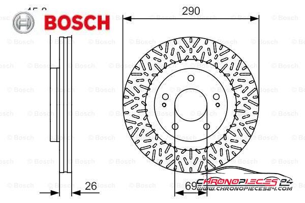 Achat de BOSCH 0 986 479 527 Disque de frein pas chères