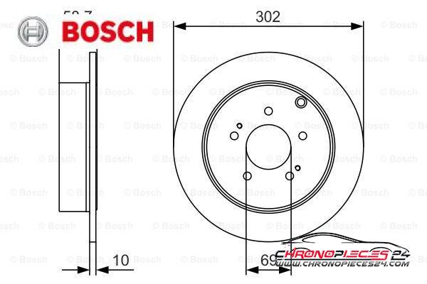 Achat de BOSCH 0 986 479 532 Disque de frein pas chères