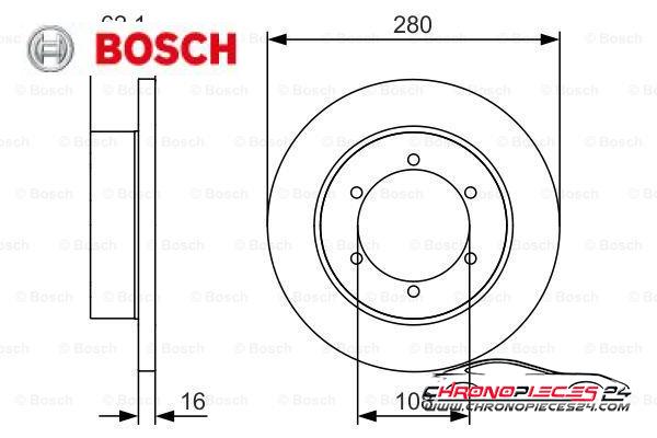 Achat de BOSCH 0 986 479 539 Disque de frein pas chères