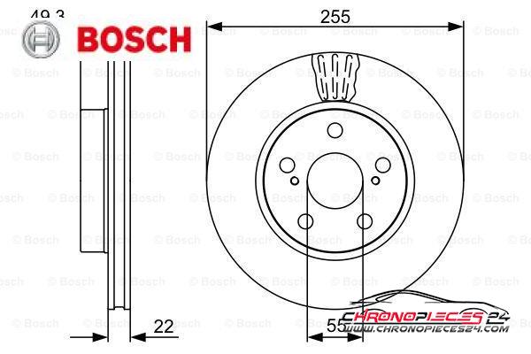 Achat de BOSCH 0 986 479 564 Disque de frein pas chères