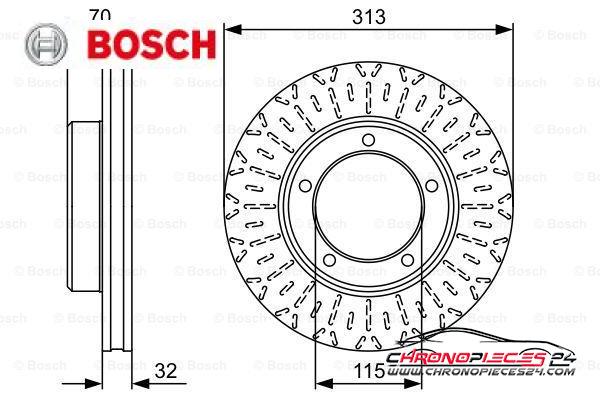 Achat de BOSCH 0 986 479 567 Disque de frein pas chères