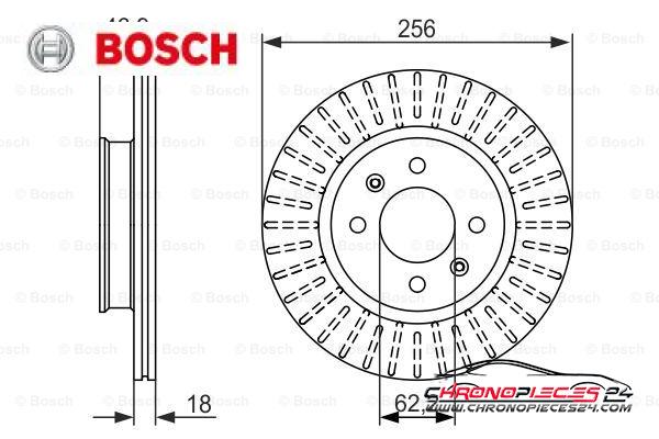 Achat de BOSCH 0 986 479 577 Disque de frein pas chères