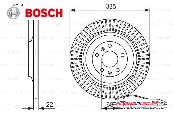 Achat de BOSCH 0 986 479 591 Disque de frein pas chères