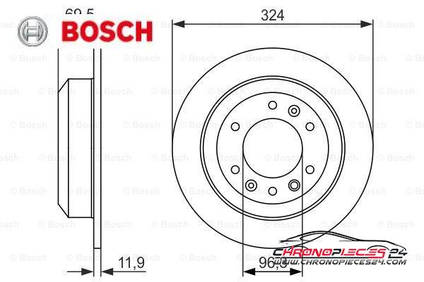 Achat de BOSCH 0 986 479 598 Disque de frein pas chères