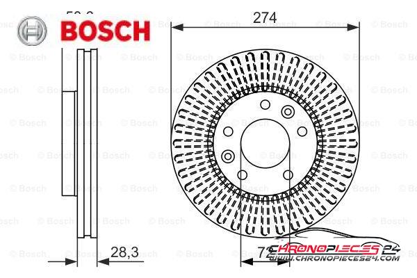 Achat de BOSCH 0 986 479 599 Disque de frein pas chères