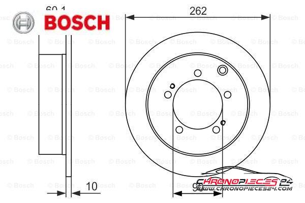 Achat de BOSCH 0 986 479 603 Disque de frein pas chères