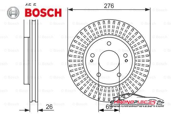 Achat de BOSCH 0 986 479 604 Disque de frein pas chères