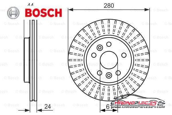 Achat de BOSCH 0 986 479 611 Disque de frein pas chères